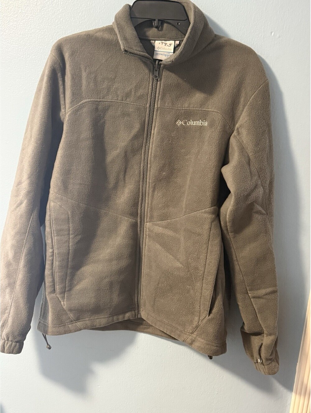 Columbia Full Zip Fleece Jacket, Gray , Medium